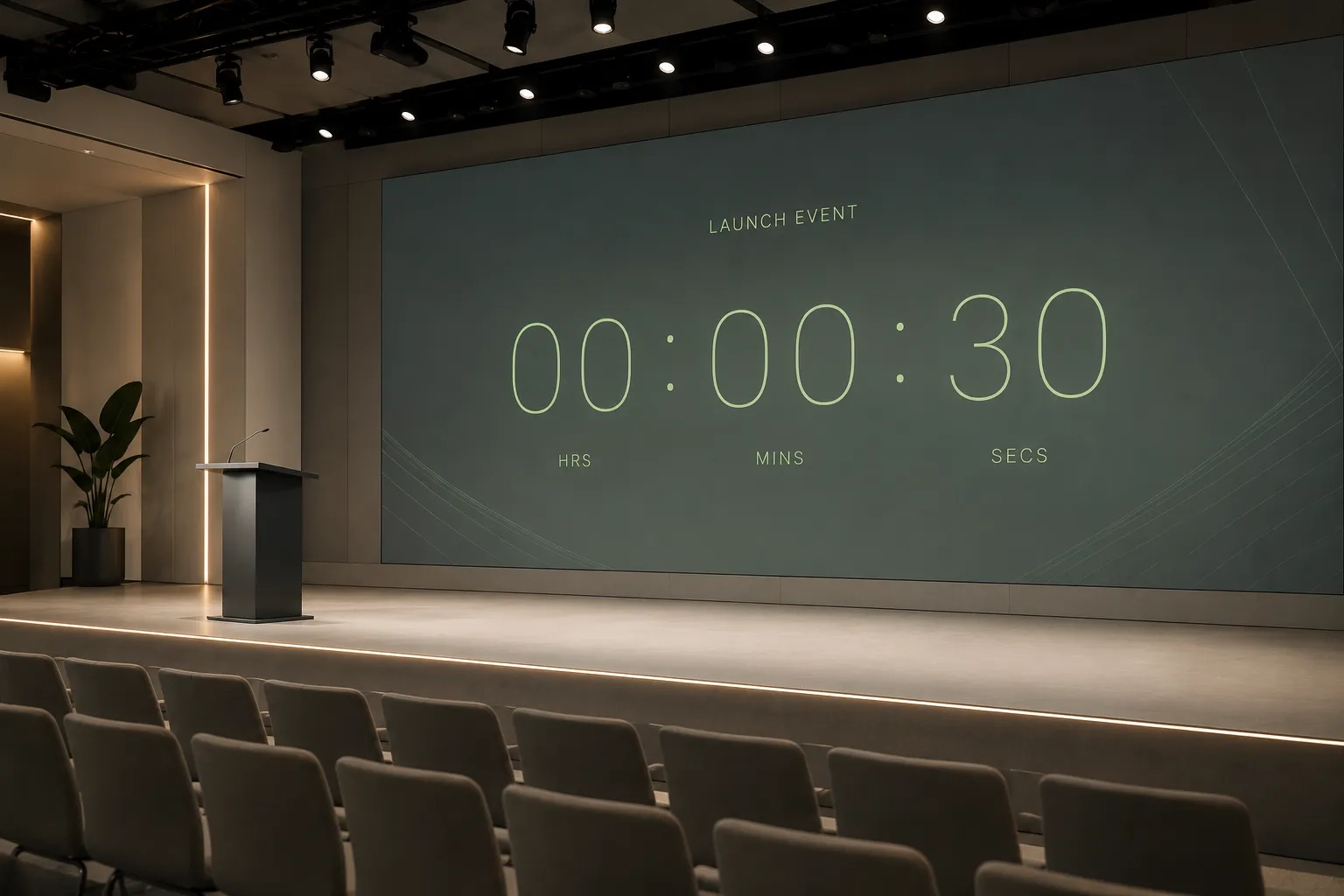 Product Launch Auditorium Stage